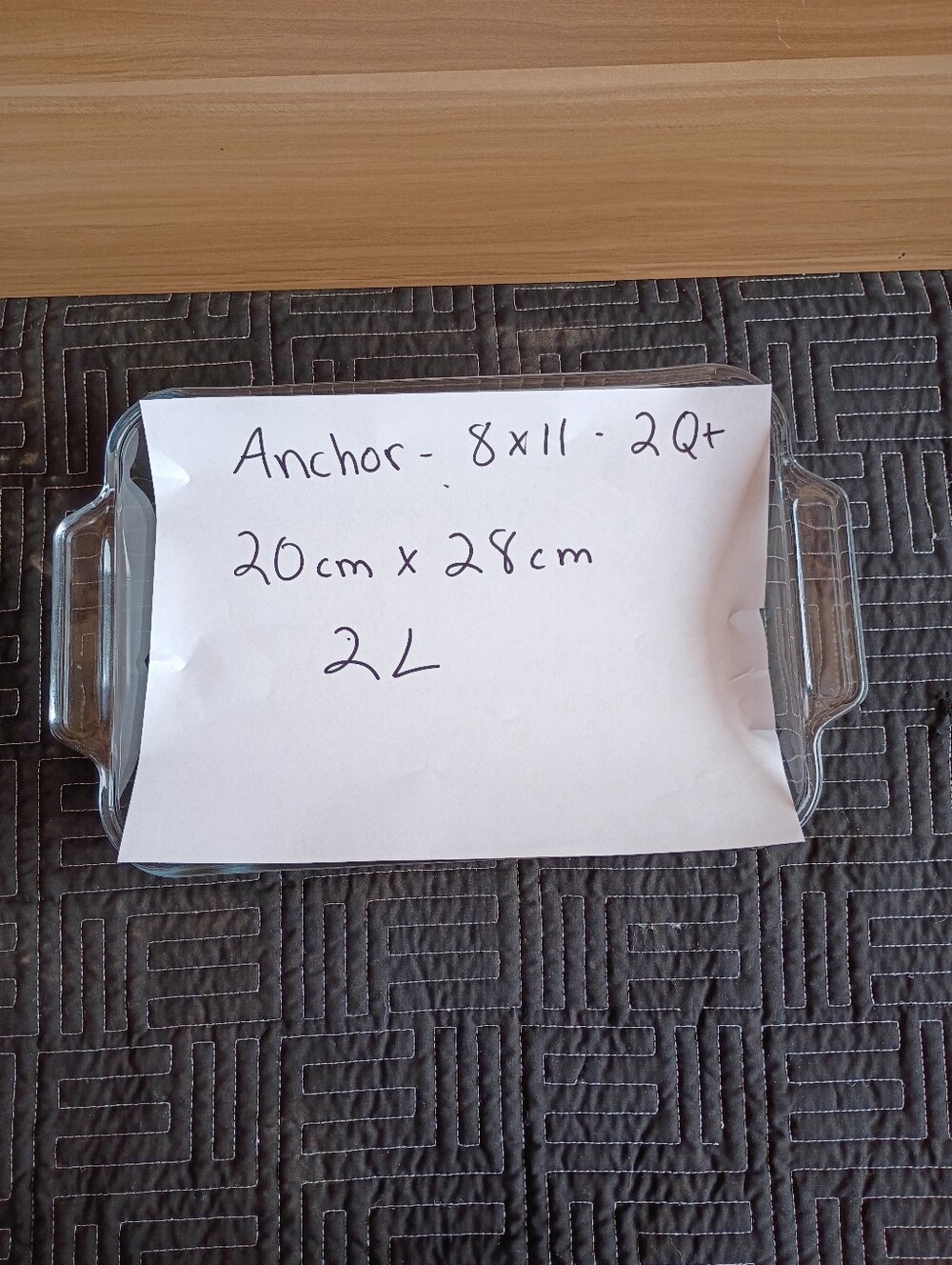 Anchor Hocking Clear Glass Rectangular Casserole Baking Dish